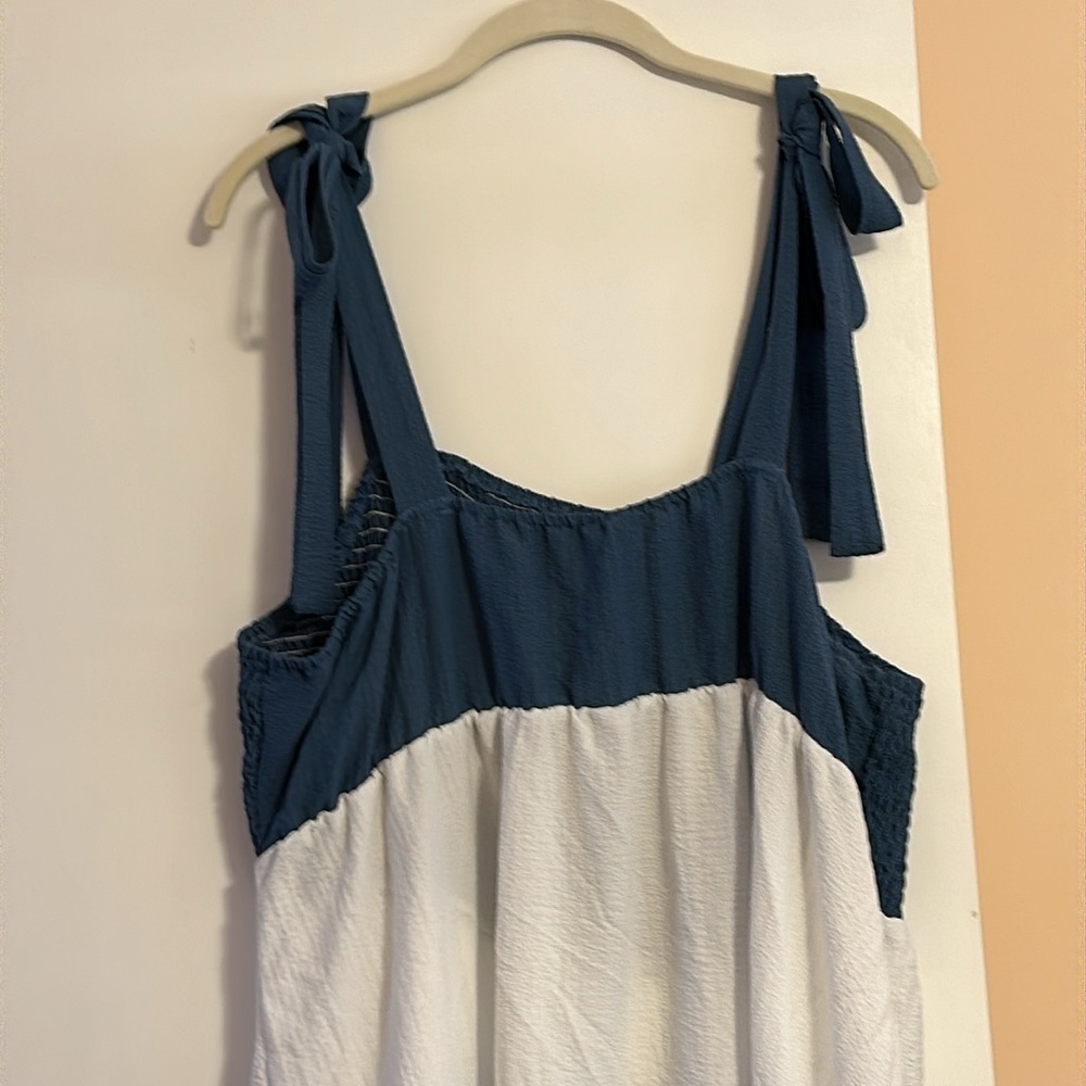 Blue Color Block Sundress - Picture 5 of 6